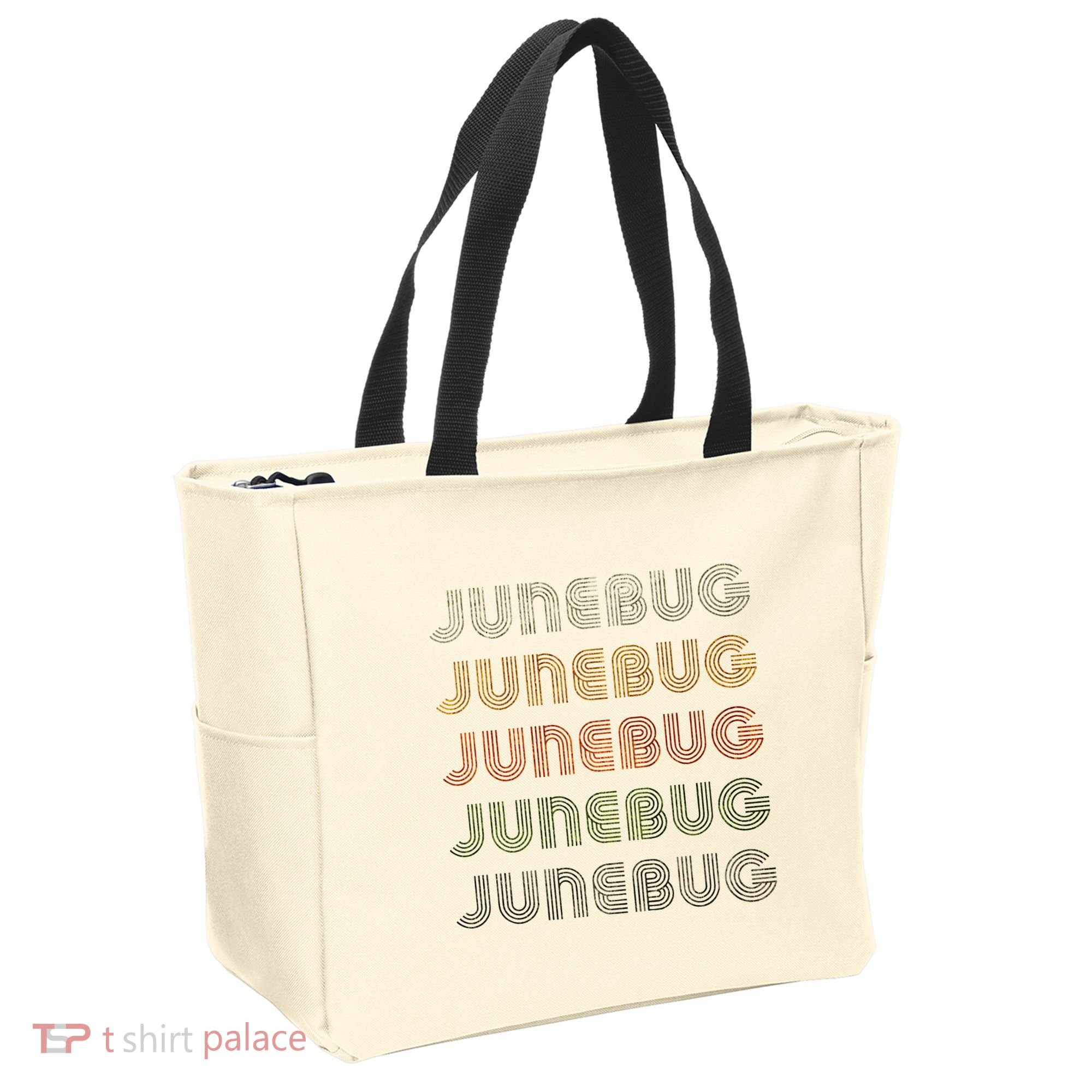 Love Heart Junebug Grunge Style Black Junebug Tote Bag