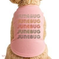 Love Heart Junebug Grunge Style Black Junebug Doggie Tank thumb 0