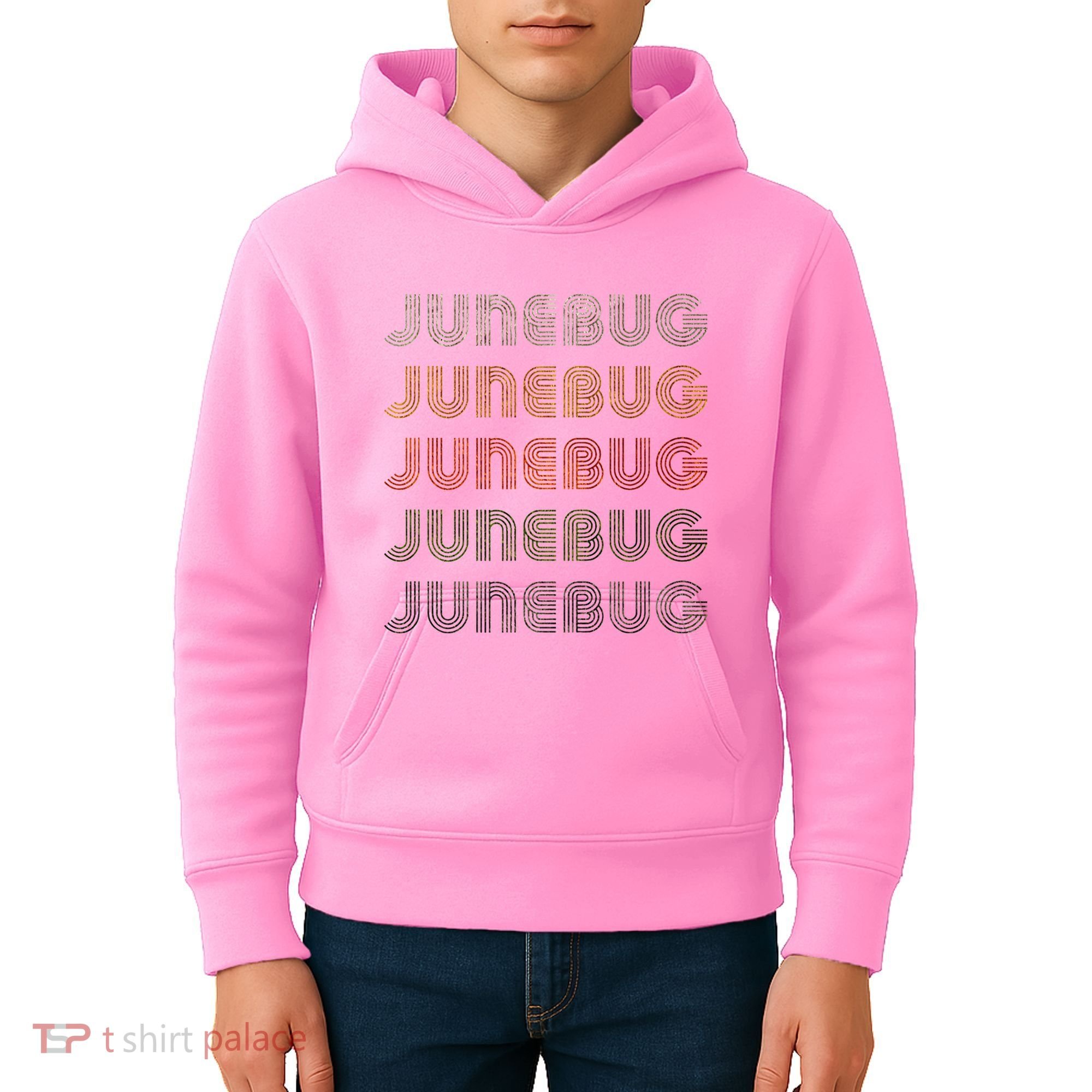 Love Heart Junebug Grunge Style Black Junebug Kids Hoodie