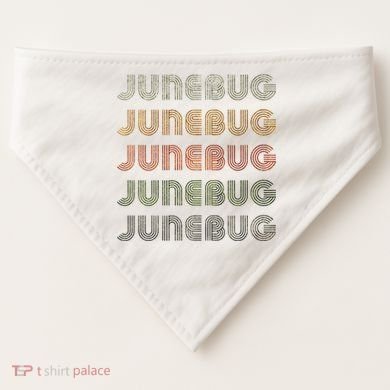 Love Heart Junebug Grunge Style Black Junebug USA-Made Doggie Bandana
