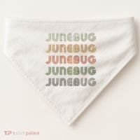 Love Heart Junebug Grunge Style Black Junebug USA-Made Doggie Bandana thumb 0