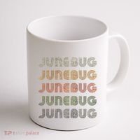 Love Heart Junebug Grunge Style Black Junebug Coffee Mug thumb 1