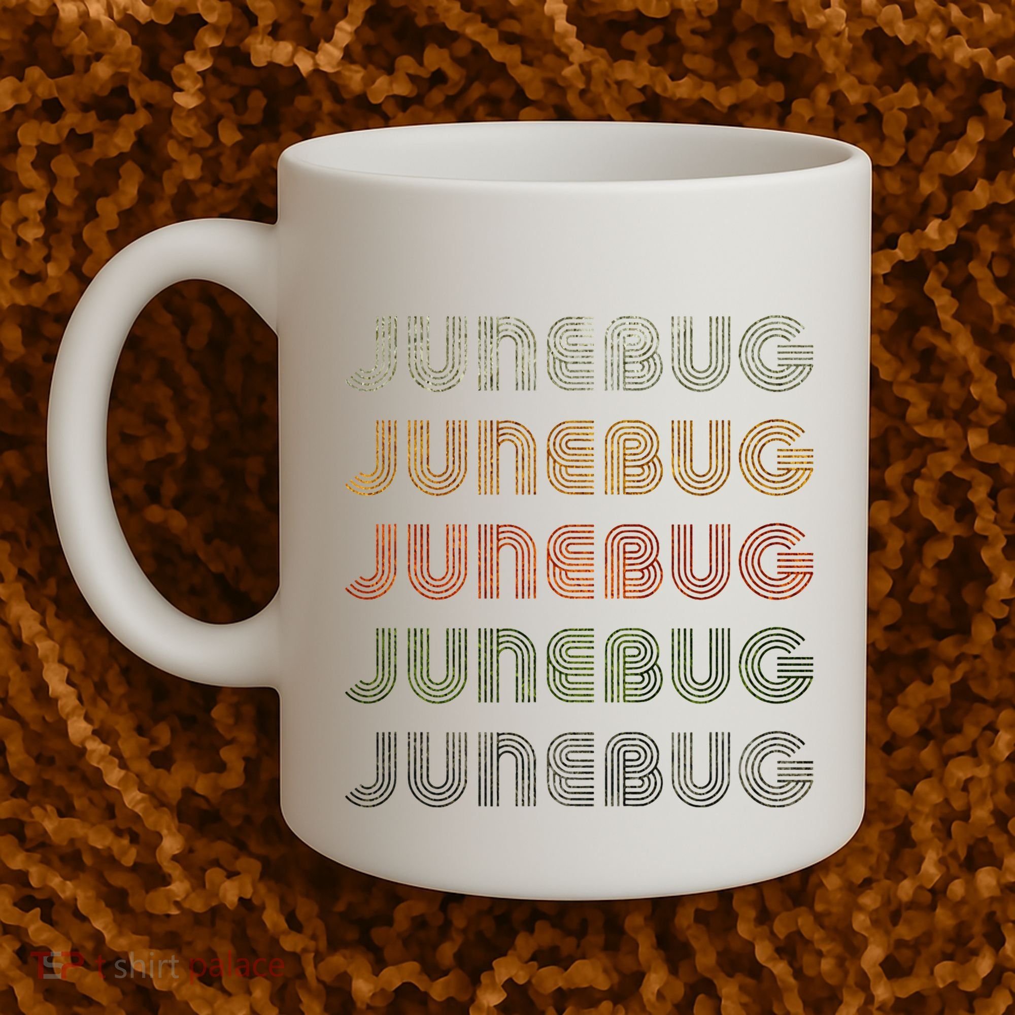 Love Heart Junebug Grunge Style Black Junebug Coffee Mug