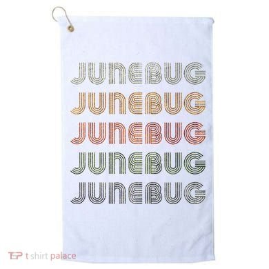 Love Heart Junebug Grunge Style Black Junebug Golf Towel