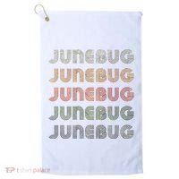 Love Heart Junebug Grunge Style Black Junebug Golf Towel thumb 0