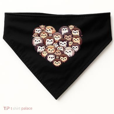Lovely Hedgehog Lover Hedgehogs USA-Made Doggie Bandana