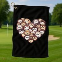 Lovely Hedgehog Lover Hedgehogs Golf Towel thumb 1