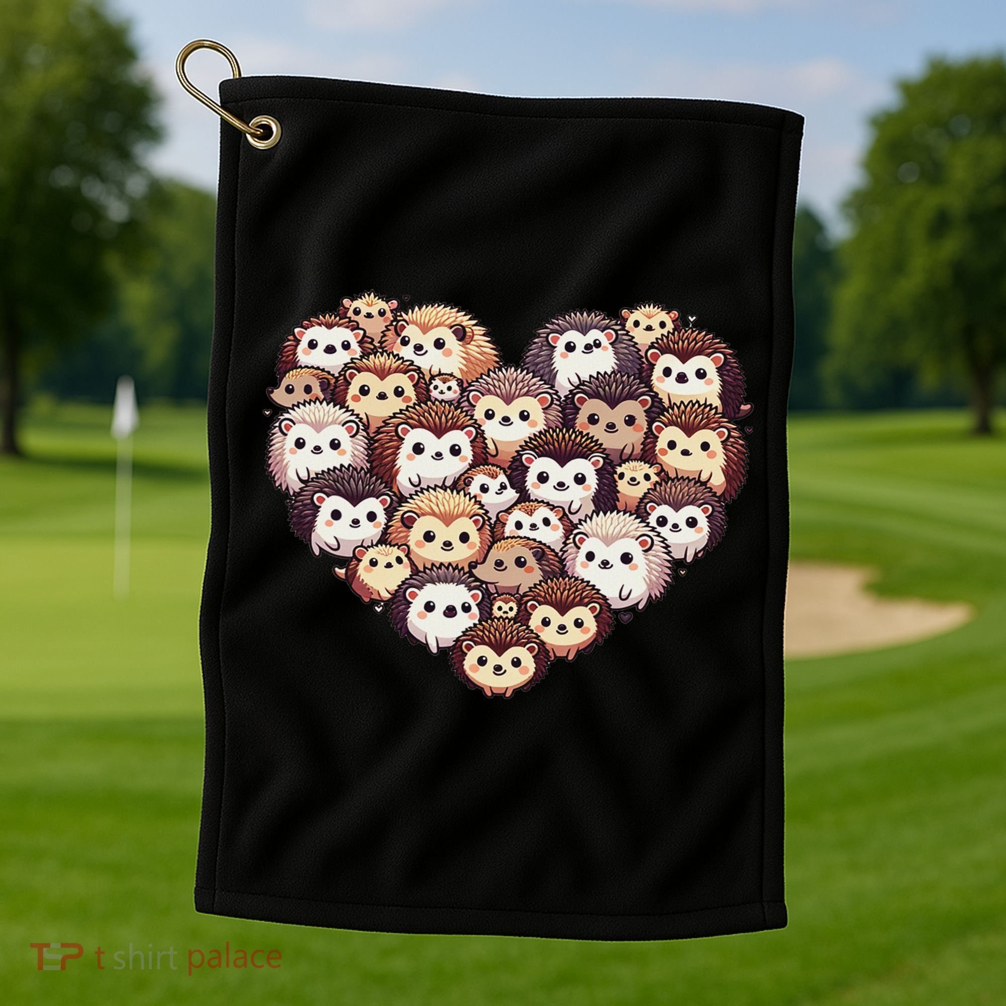 Lovely Hedgehog Lover Hedgehogs Golf Towel