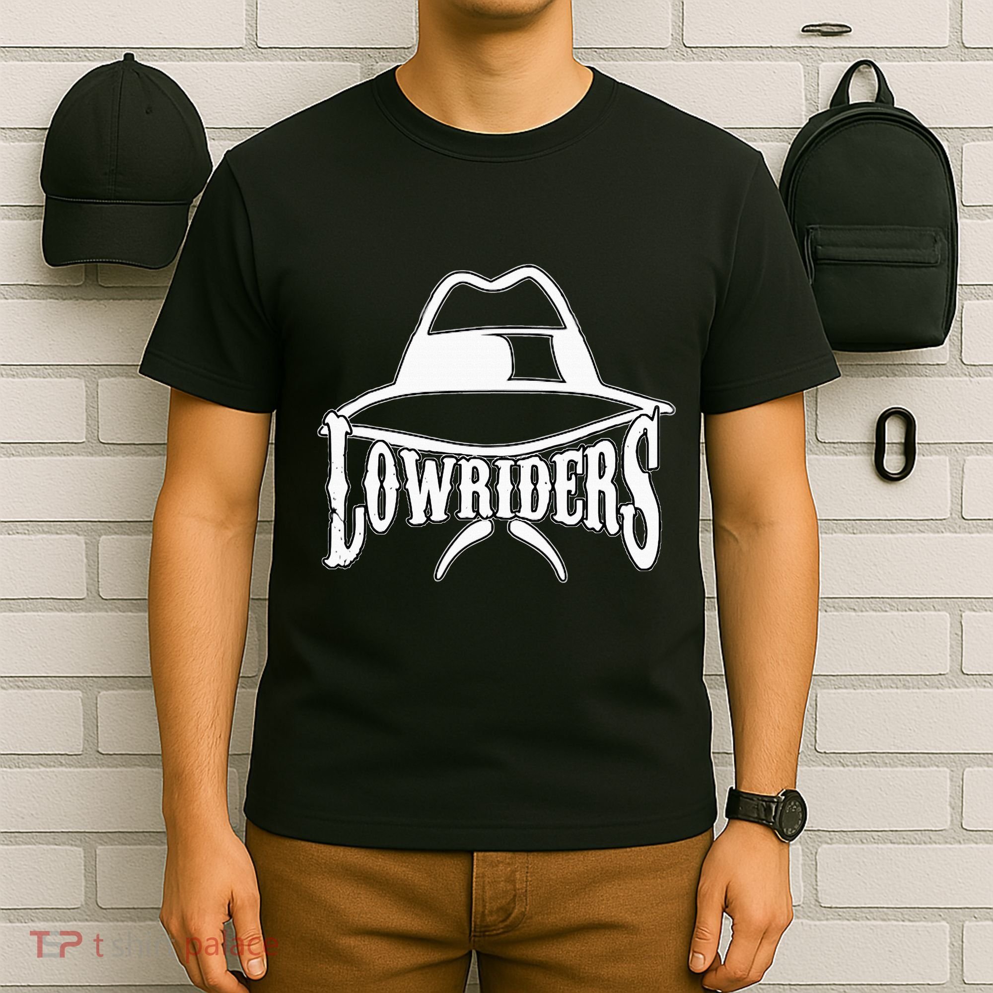 Lowrider Hat La Chicano Cholo Los Angeles Low Rider T-Shirt