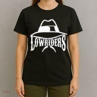 Lowrider Hat La Chicano Cholo Los Angeles Low Rider T-Shirt thumb 4