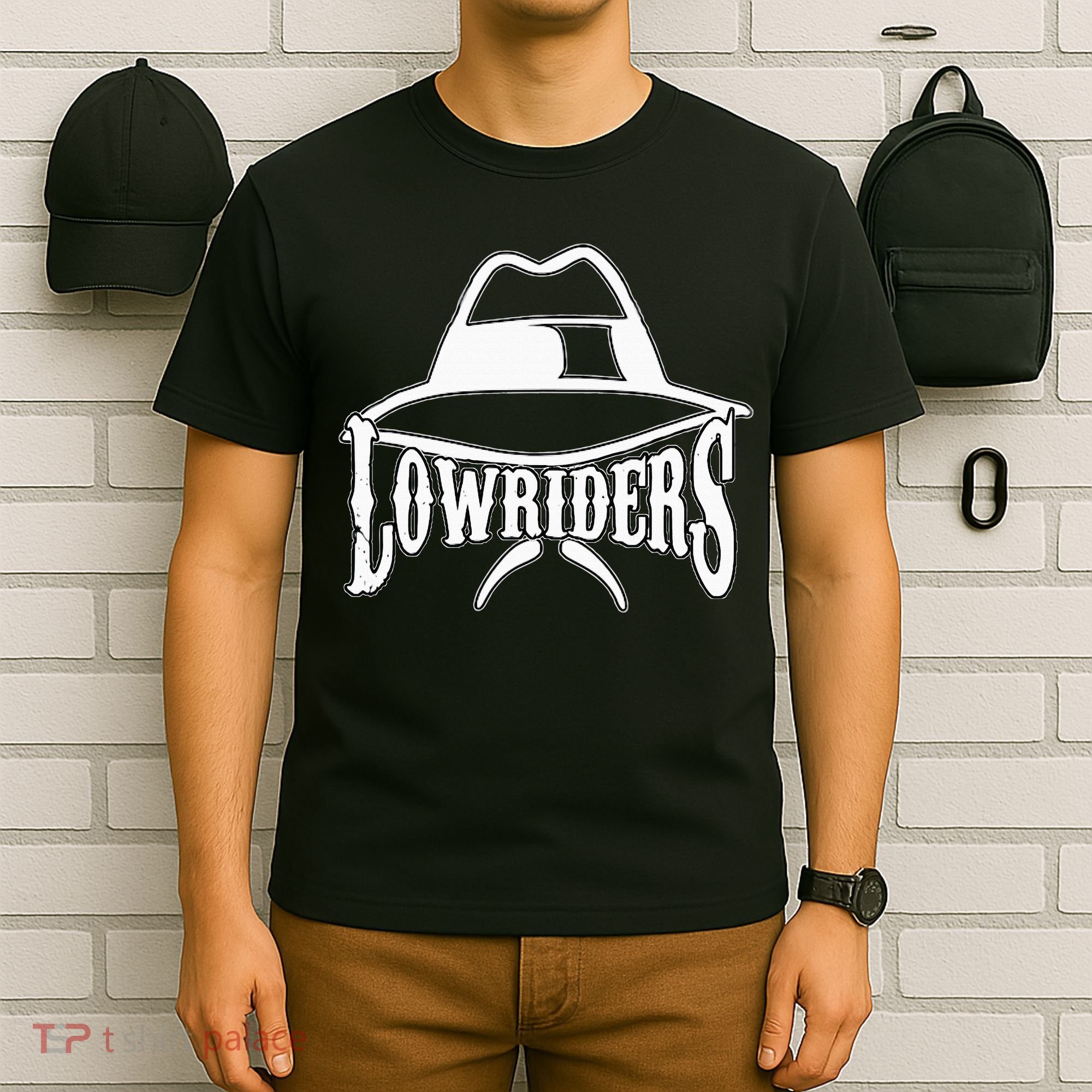 Lowrider Hat La Chicano Cholo Los Angeles Low Rider T-Shirt