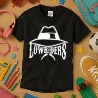 Lowrider Hat La Chicano Cholo Los Angeles Low Rider Kids T-Shirt thumb 3