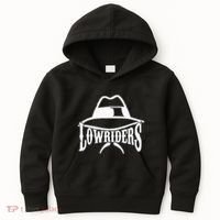 Lowrider Hat La Chicano Cholo Los Angeles Low Rider Kids Hoodie thumb 0