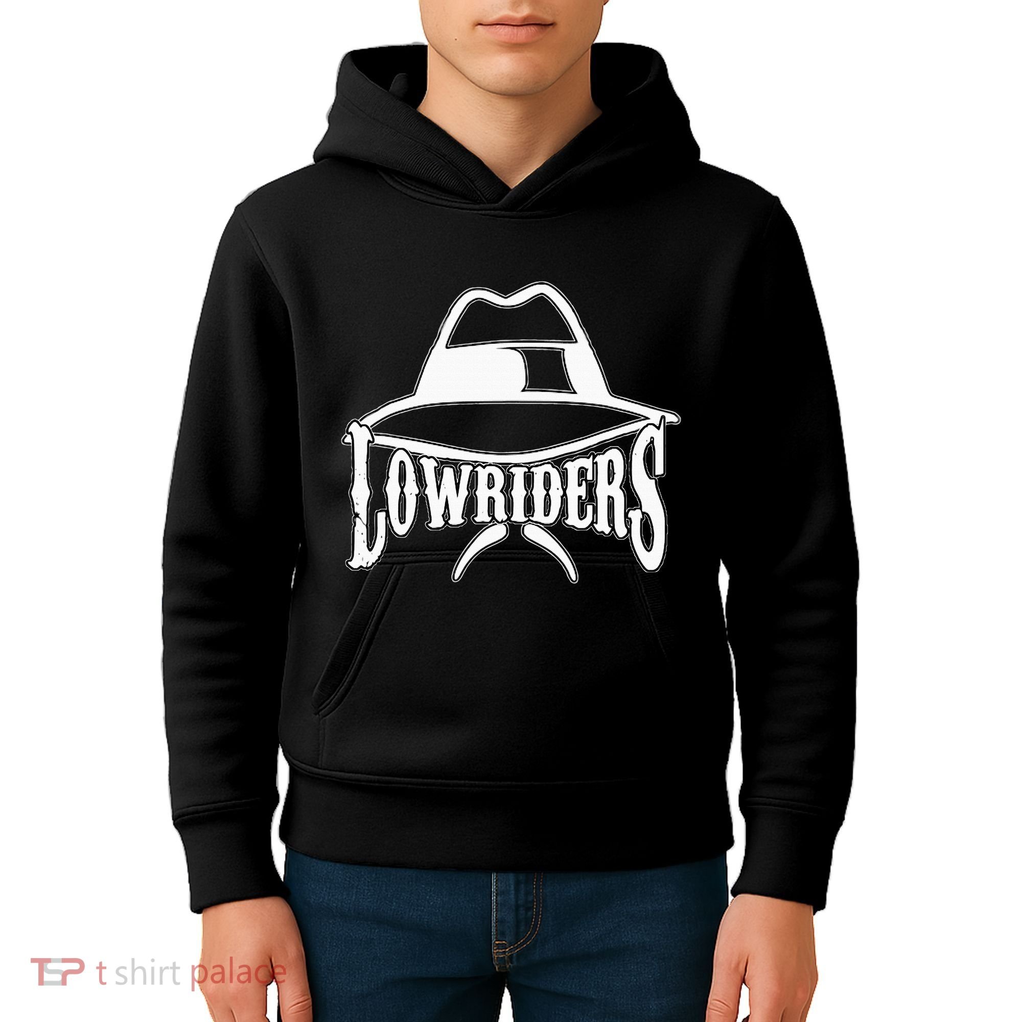Lowrider Hat La Chicano Cholo Los Angeles Low Rider Kids Hoodie