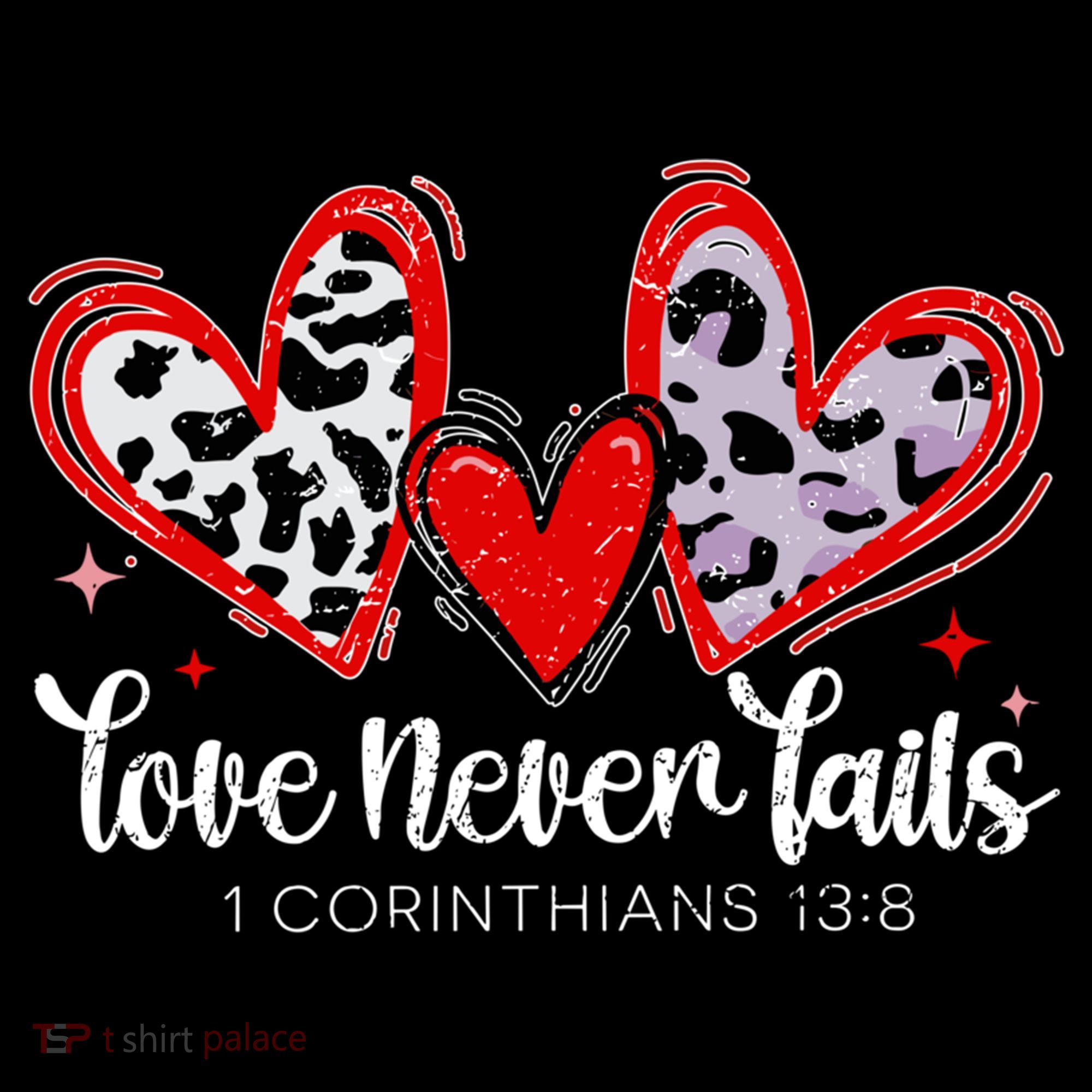 Leopard Heart Love Never Fails Christian ValentineS Day Gift Coffee Mug