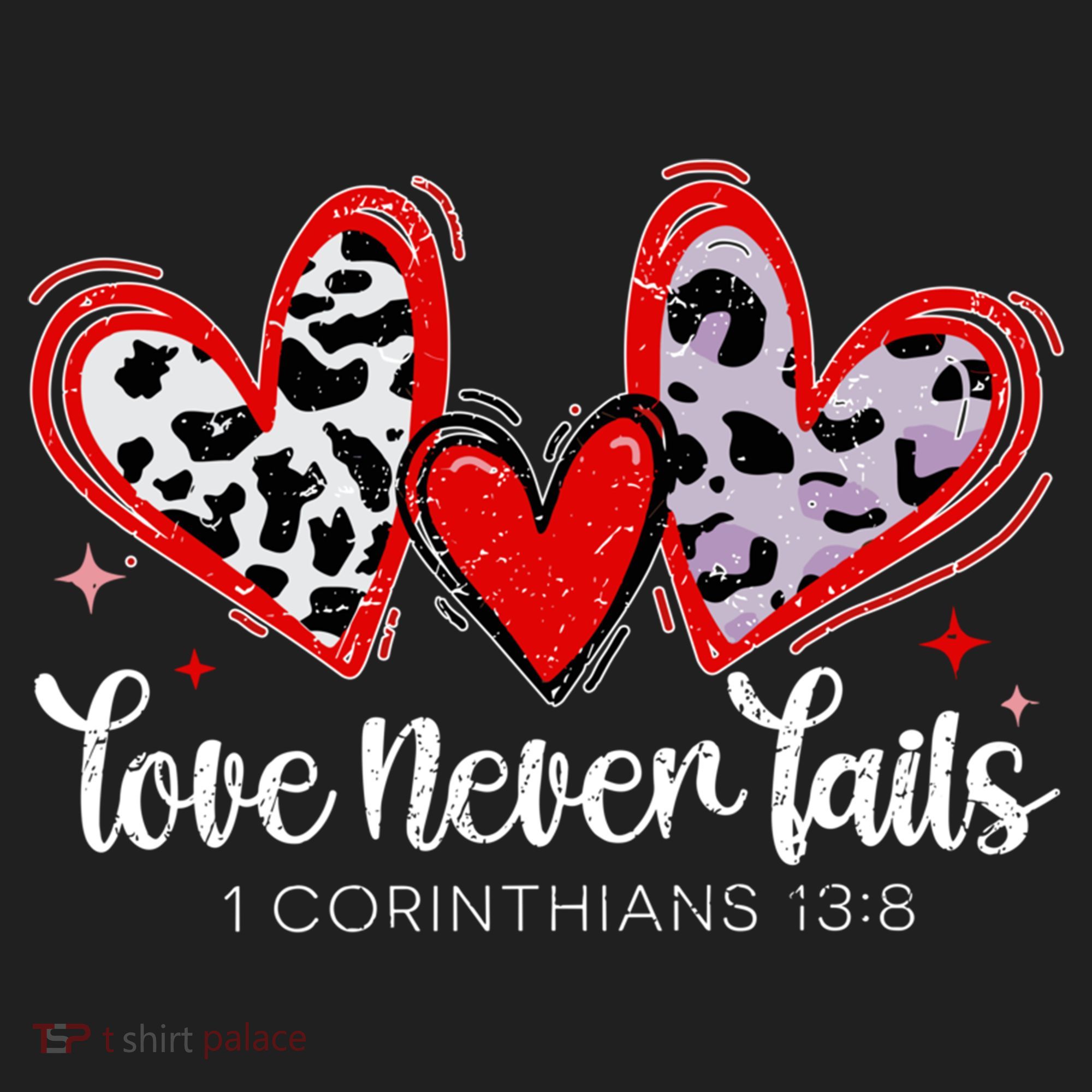 Leopard Heart Love Never Fails Christian ValentineS Day Gift Beanie
