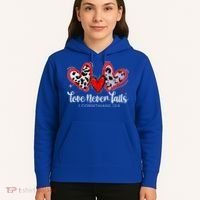 Leopard Heart Love Never Fails Christian ValentineS Day Gift Hoodie thumb 5