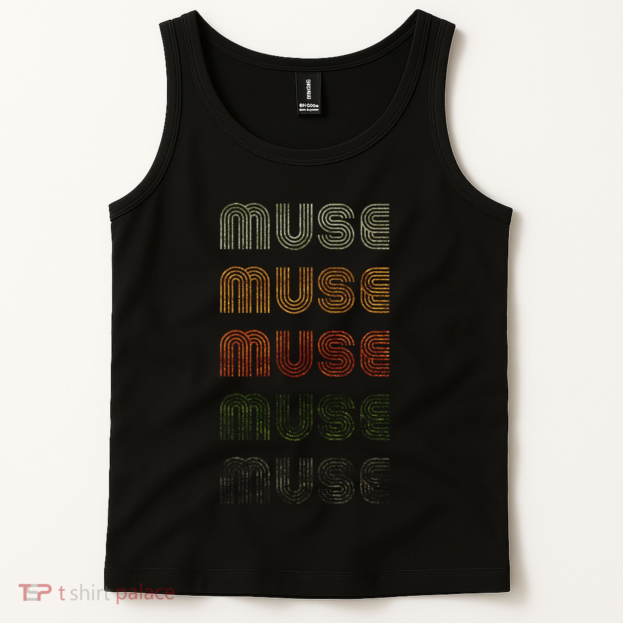 Love Heart Muse Grunge Style Black Muse Tank Top