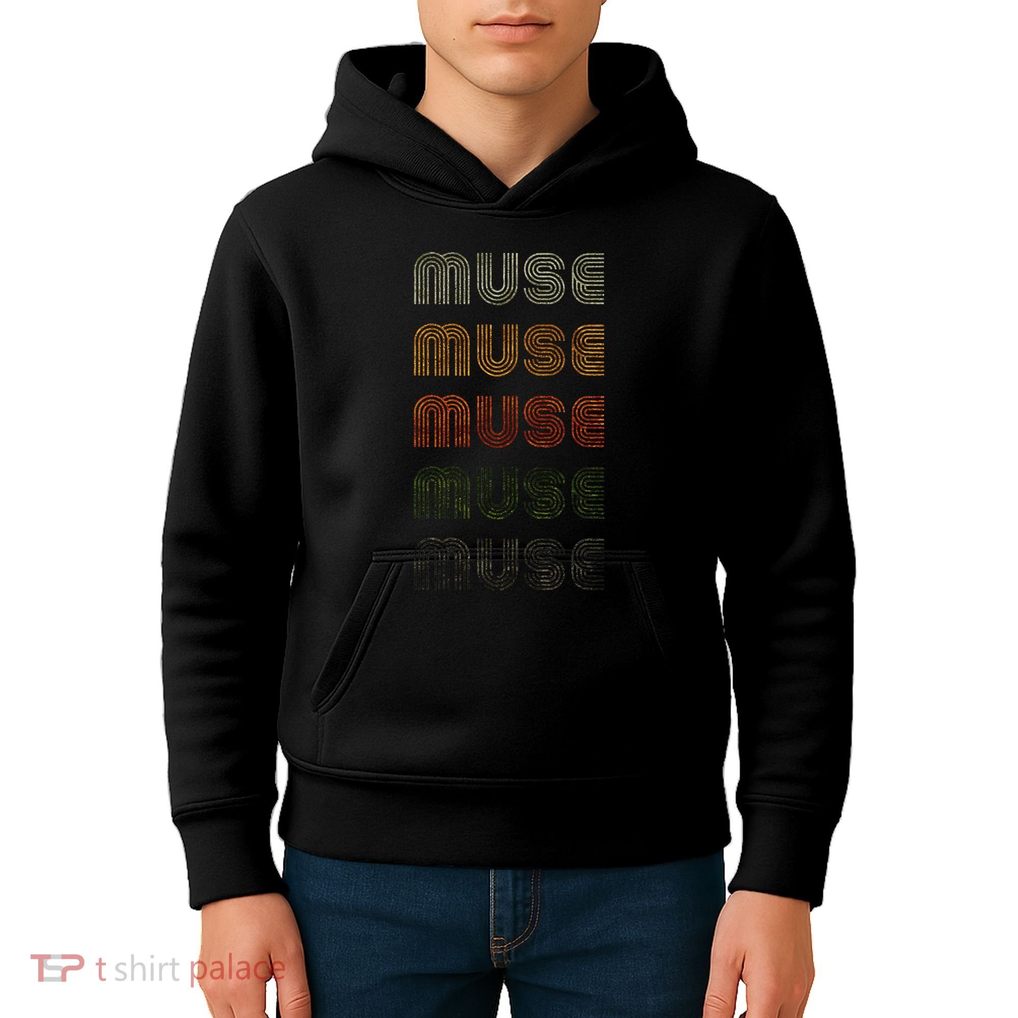 Love Heart Muse Grunge Style Black Muse Kids Hoodie