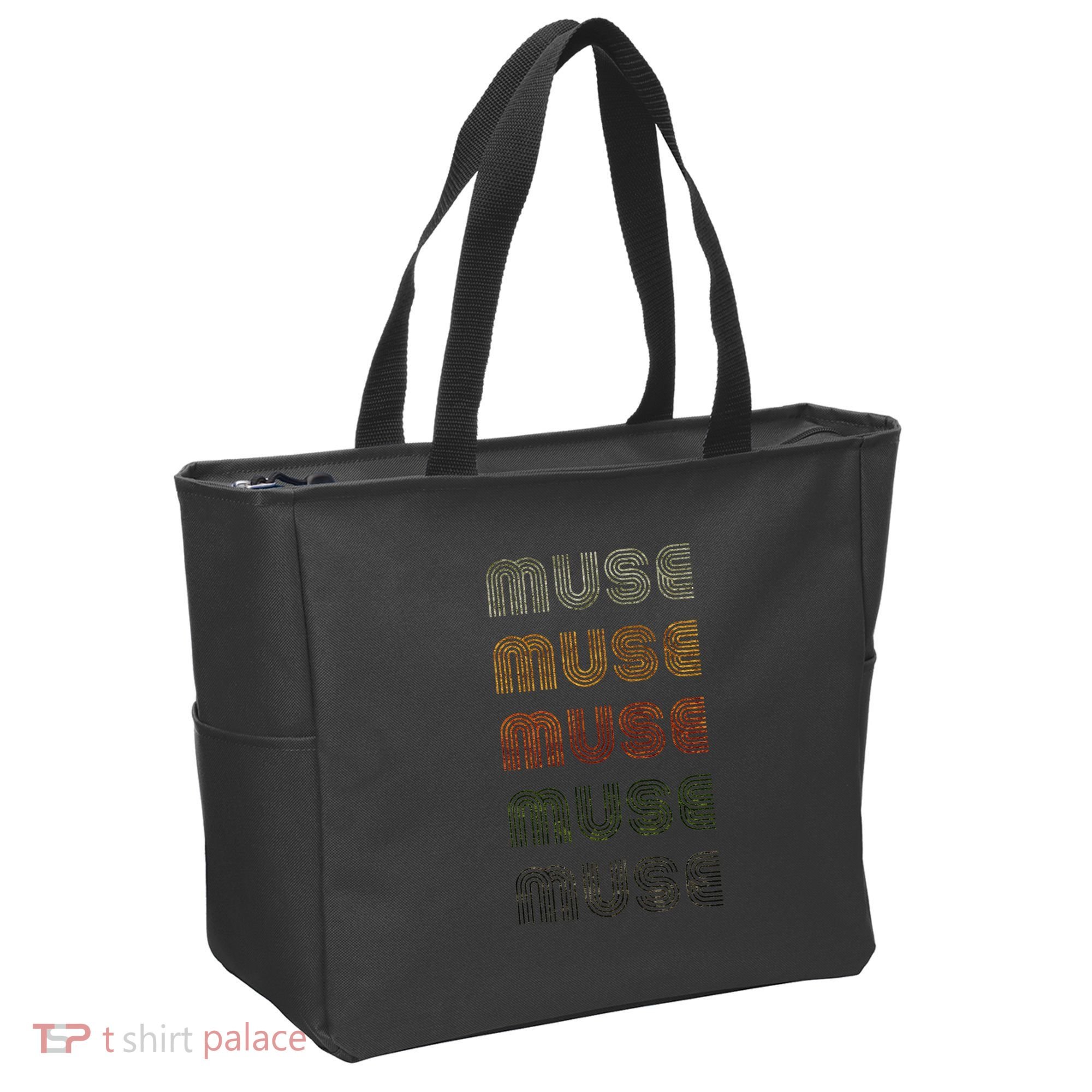 Love Heart Muse Grunge Style Black Muse Tote Bag