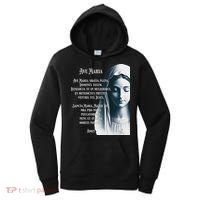 Latin Hail Mary Blessed Mother Rosary Prayer Women's Hoodie thumb 0