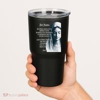 Latin Hail Mary Blessed Mother Rosary Prayer Tumbler thumb 2