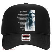 Latin Hail Mary Blessed Mother Rosary Prayer Hat thumb 0