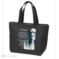 Latin Hail Mary Blessed Mother Rosary Prayer Tote Bag thumb 3
