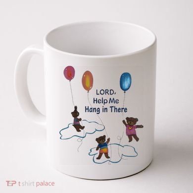 Lord Help Me Hang In There Funny Meme Coffee Mug
