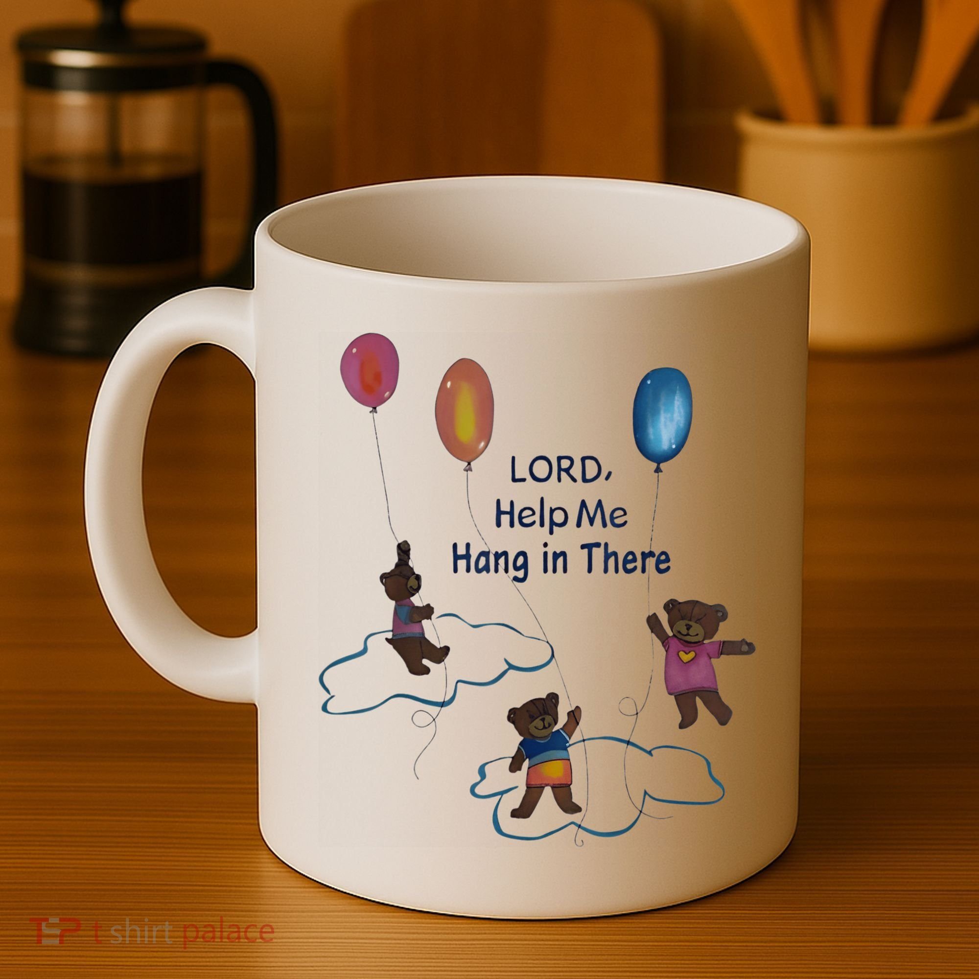Lord Help Me Hang In There Funny Meme Coffee Mug