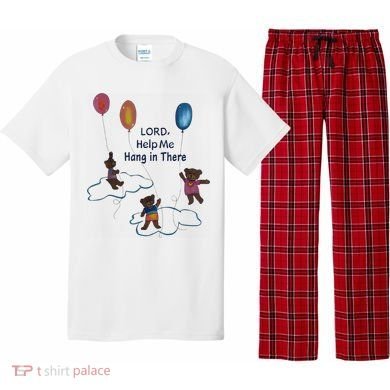 Lord Help Me Hang In There Funny Meme Pajama Set