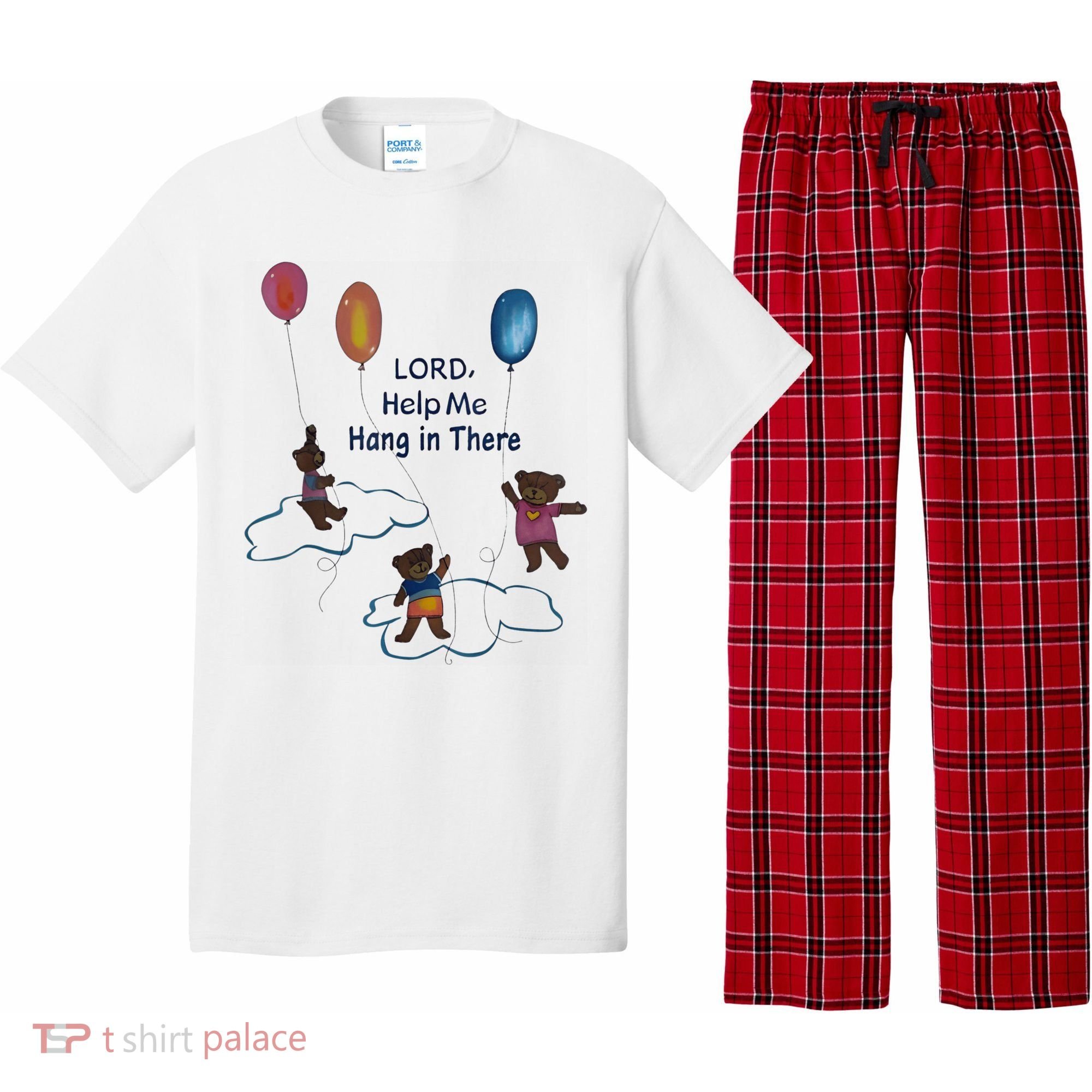 Lord Help Me Hang In There Funny Meme Pajama Set