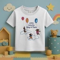 Lord Help Me Hang In There Funny Meme Toddler T-Shirt thumb 3