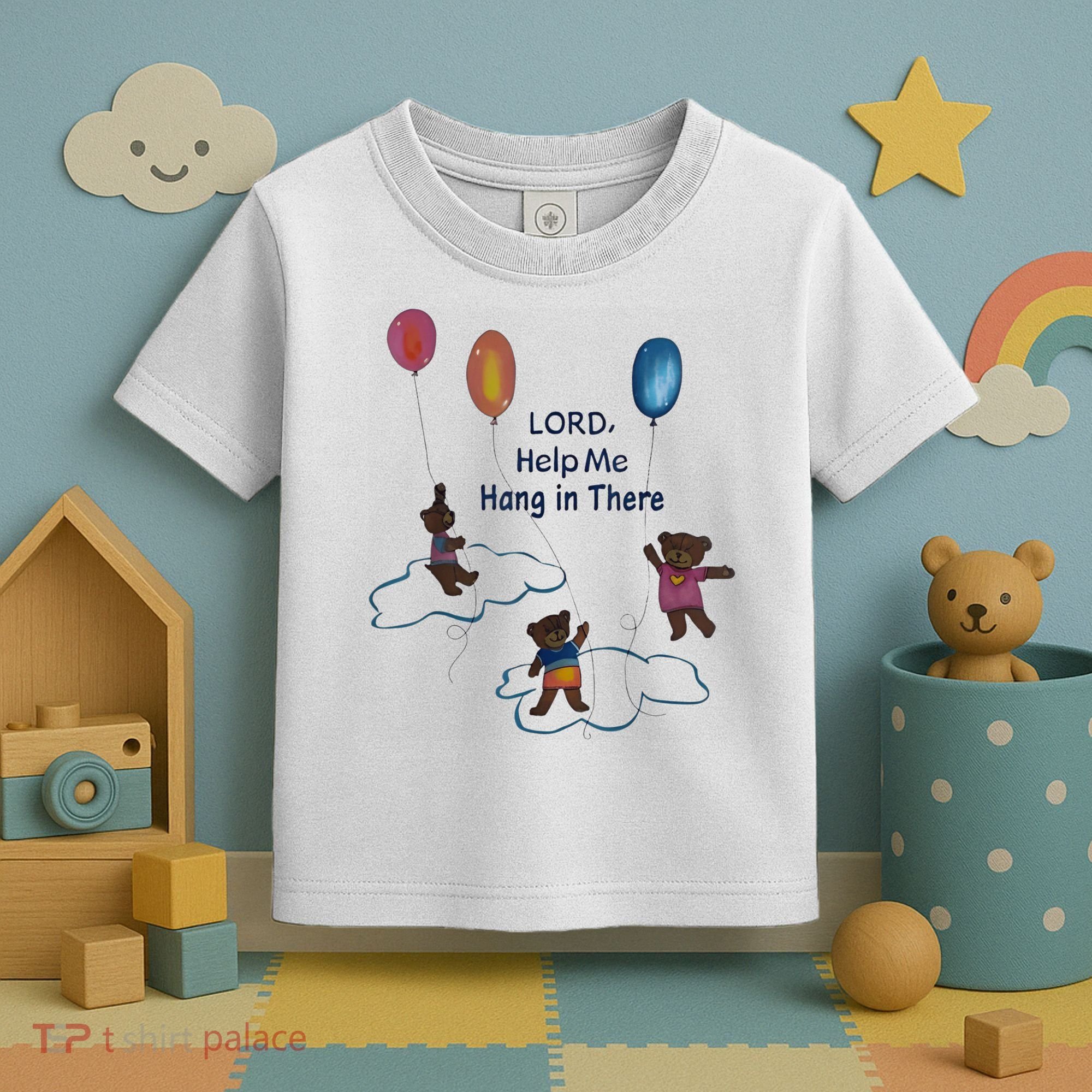 Lord Help Me Hang In There Funny Meme Toddler T-Shirt