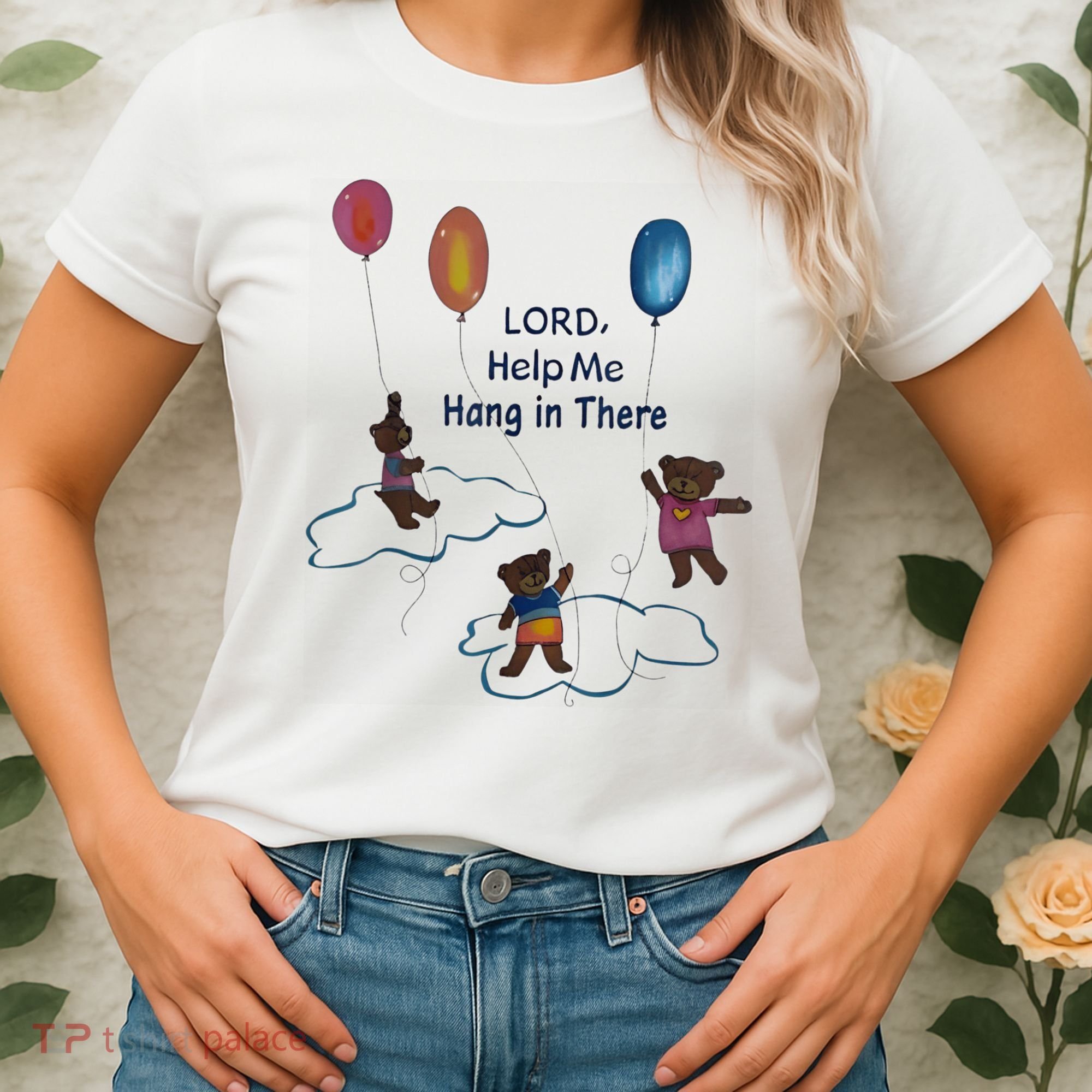 Lord Help Me Hang In There Funny Meme Women's T-Shirt