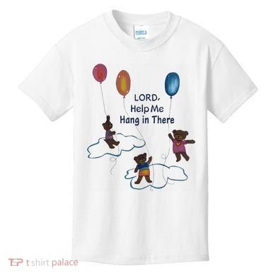 Lord Help Me Hang In There Funny Meme Kids T-Shirt