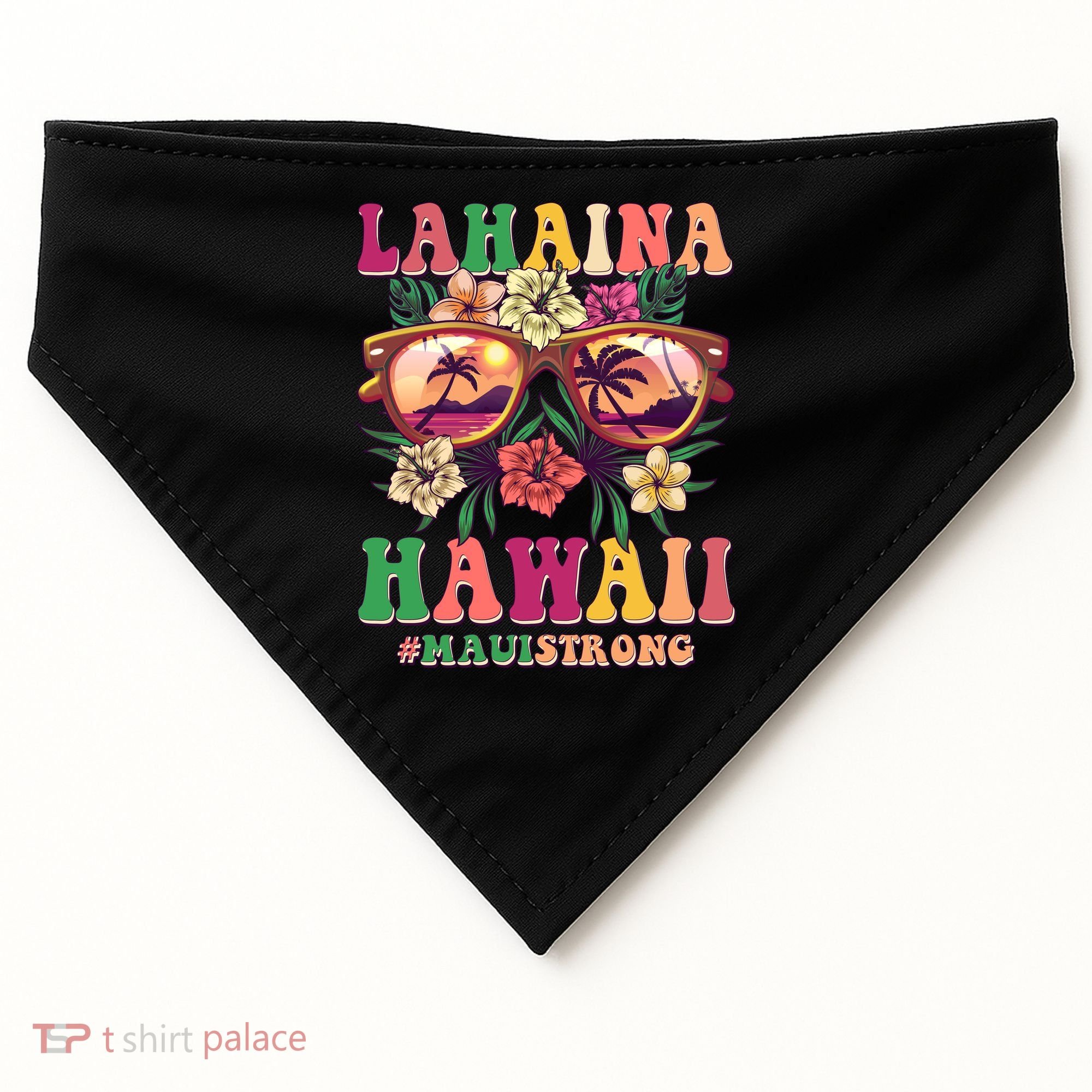 Lahaina Hawaii #Maui Strong USA-Made Doggie Bandana