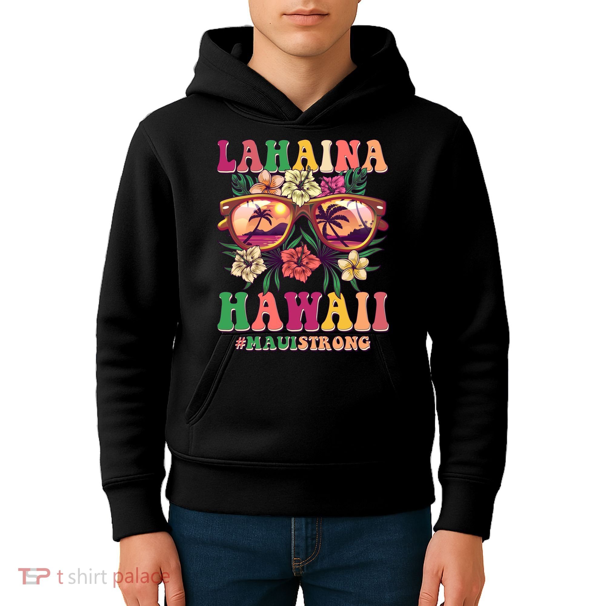 Lahaina Hawaii #Maui Strong Kids Hoodie
