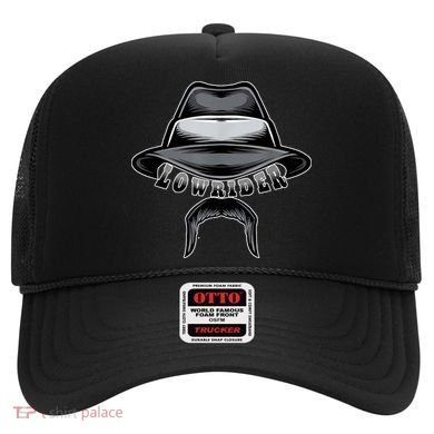 Lowrider Hat & Moustache, Chicano Cholo, Latino Low Rider Hat