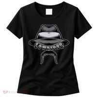 Lowrider Hat & Moustache, Chicano Cholo, Latino Low Rider Women's T-Shirt thumb 0