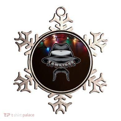 Lowrider Hat & Moustache, Chicano Cholo, Latino Low Rider Ornament