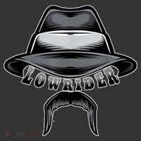 Lowrider Hat & Moustache, Chicano Cholo, Latino Low Rider Ornament thumb 1