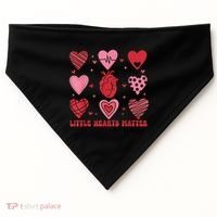 Little Hearts Matter Chd Awareness Heart Anatomy Valentine USA-Made Doggie Bandana thumb 0