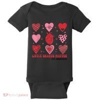 Little Hearts Matter Chd Awareness Heart Anatomy Valentine Baby Bodysuit thumb 0