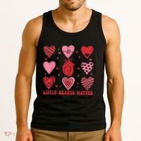 Little Hearts Matter Chd Awareness Heart Anatomy Valentine Tank Top thumb 3