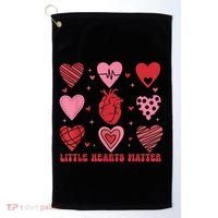 Little Hearts Matter Chd Awareness Heart Anatomy Valentine Golf Towel thumb 0