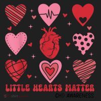 Little Hearts Matter Chd Awareness Heart Anatomy Valentine Golf Towel thumb 3