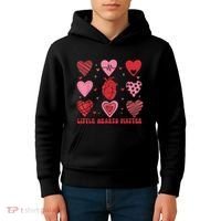 Little Hearts Matter Chd Awareness Heart Anatomy Valentine Kids Hoodie thumb 4