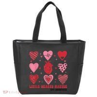 Little Hearts Matter Chd Awareness Heart Anatomy Valentine Tote Bag thumb 0