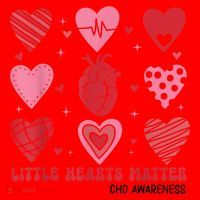 Little Hearts Matter Chd Awareness Heart Anatomy Valentine Santa Hat thumb 1